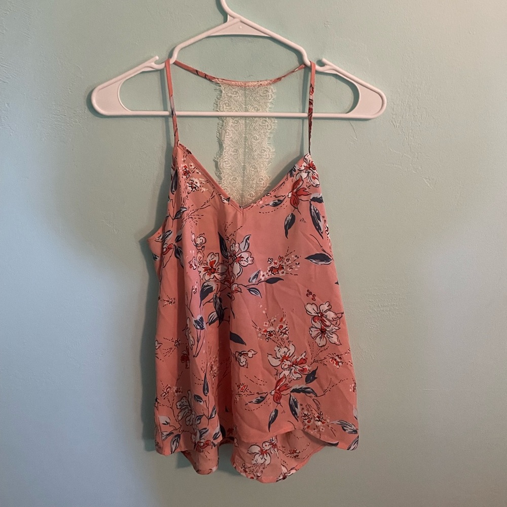 Cool Back and print tank top!!